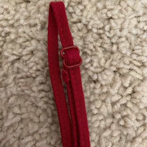 Burgundy cutout peasant top - Picture 7 of 7